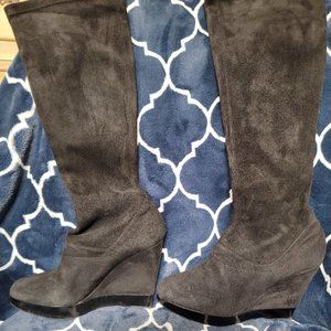 Jill Sander black suede boots